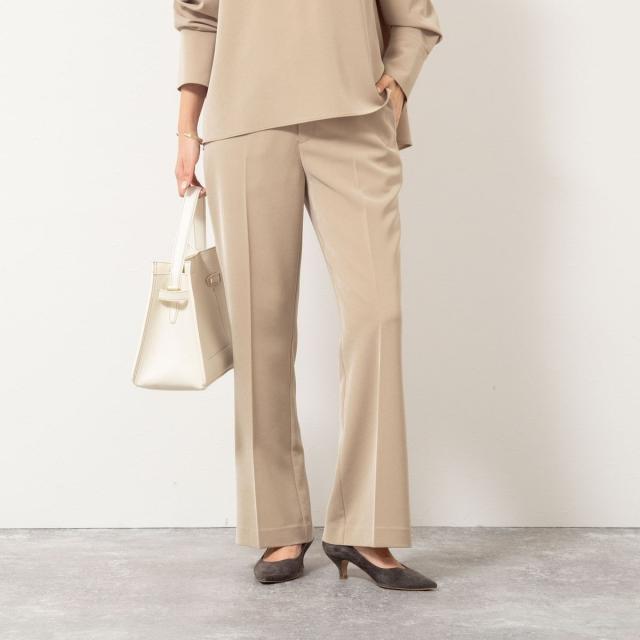 ノーリーズ（NOLLEY’S）/《セットアップ対応》ウォッシャブルストレッチギャババックスリットパンツ