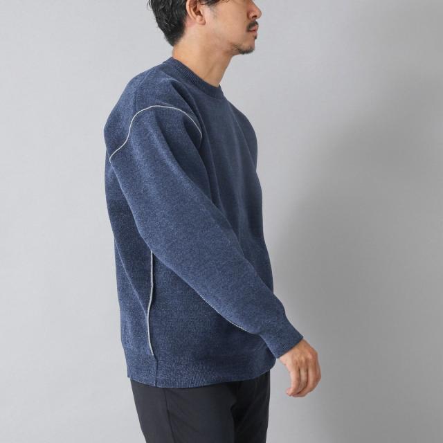 ノーリーズ グッドマン（NOLLEY’S goodman）/【ACTIVE SECT】《限定展開》Wフェイスモールクルーネック 25AW