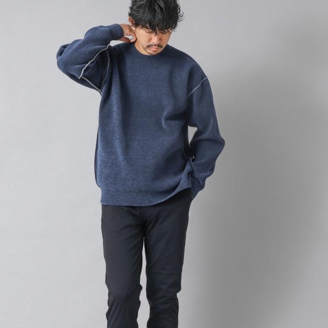 ノーリーズ グッドマン（NOLLEY’S goodman）/【ACTIVE SECT】《限定展開》Wフェイスモールクルーネック 25AW