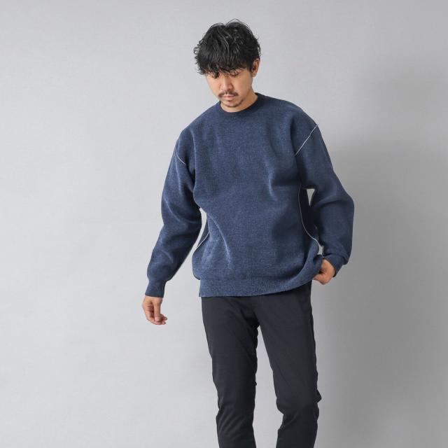 ノーリーズ グッドマン（NOLLEY’S goodman）/【ACTIVE SECT】《限定展開》Wフェイスモールクルーネック 25AW