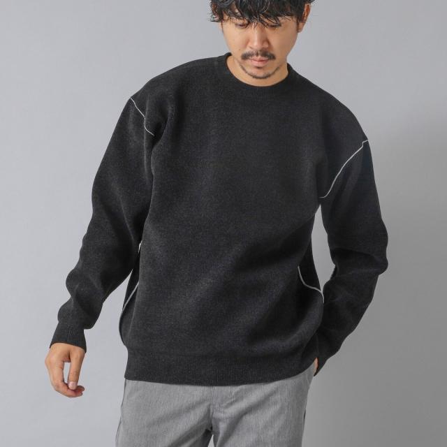 ノーリーズ グッドマン（NOLLEY’S goodman）/【ACTIVE SECT】《限定展開》Wフェイスモールクルーネック 25AW