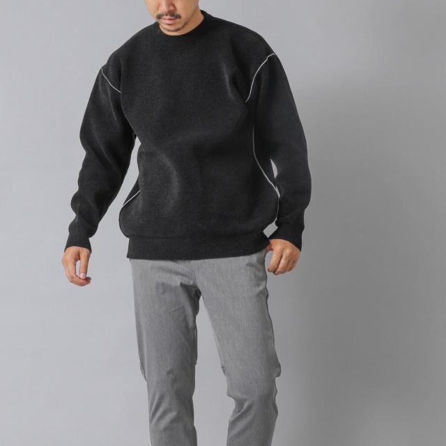 ノーリーズ グッドマン（NOLLEY’S goodman）/【ACTIVE SECT】《限定展開》Wフェイスモールクルーネック 25AW