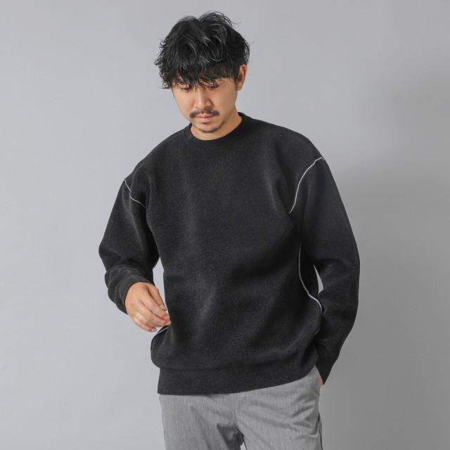 ノーリーズ グッドマン（NOLLEY’S goodman）/【ACTIVE SECT】《限定展開》Wフェイスモールクルーネック 25AW