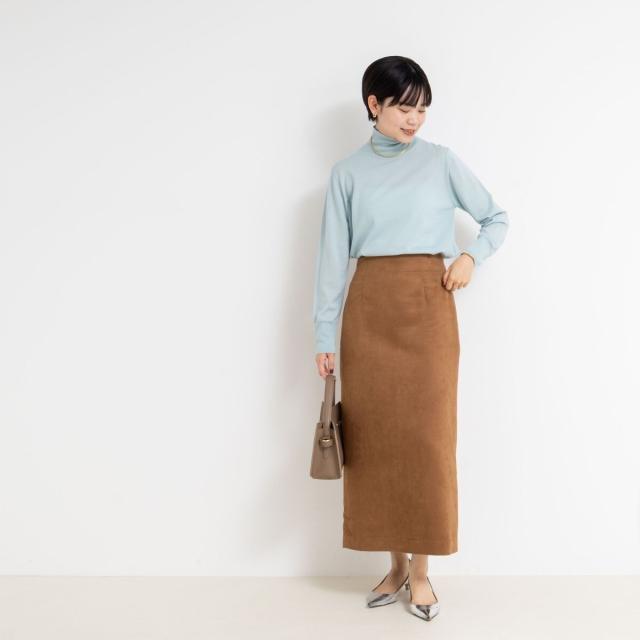 ノーリーズソフィー（NOLLEY’S sophi）/《手洗い可能》18Gウール100%ハイネックプルオーバー