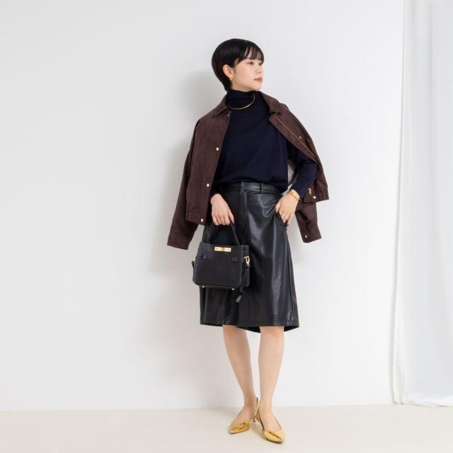 ノーリーズソフィー（NOLLEY’S sophi）/《手洗い可能》18Gウール100%ハイネックプルオーバー