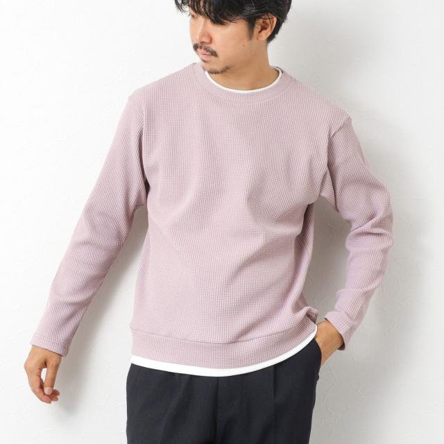 ノーリーズ グッドマン（NOLLEY’S goodman）/【IRM】《吸水速乾/UVカット》ワッフルダブルカラー LS Tee 25AW
