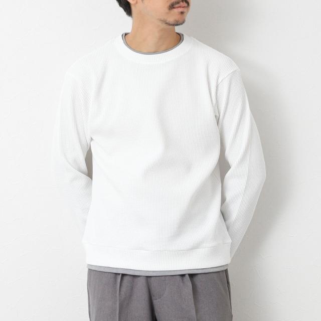 ノーリーズ グッドマン（NOLLEY’S goodman）/【IRM】《吸水速乾/UVカット》ワッフルダブルカラー LS Tee 25AW