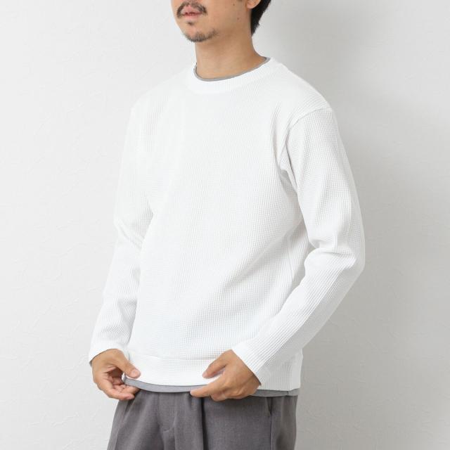 ノーリーズ グッドマン（NOLLEY’S goodman）/【IRM】《吸水速乾/UVカット》ワッフルダブルカラー LS Tee 25AW
