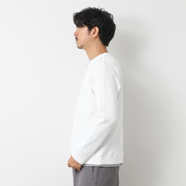 ノーリーズ グッドマン（NOLLEY’S goodman）/【IRM】《吸水速乾/UVカット》ワッフルダブルカラー LS Tee 25AW