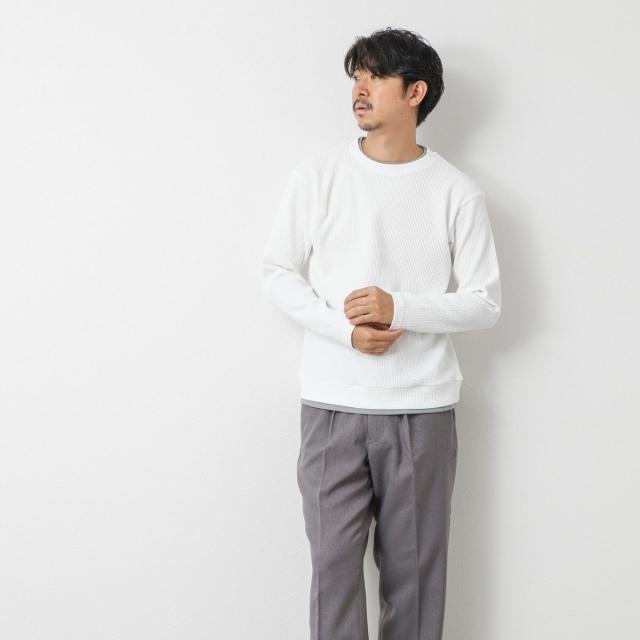 ノーリーズ グッドマン（NOLLEY’S goodman）/【IRM】《吸水速乾/UVカット》ワッフルダブルカラー LS Tee 25AW