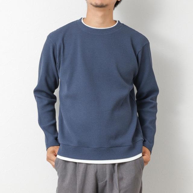 ノーリーズ グッドマン（NOLLEY’S goodman）/【IRM】《吸水速乾/UVカット》ワッフルダブルカラー LS Tee 25AW