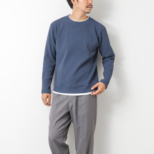 ノーリーズ グッドマン（NOLLEY’S goodman）/【IRM】《吸水速乾/UVカット》ワッフルダブルカラー LS Tee 25AW