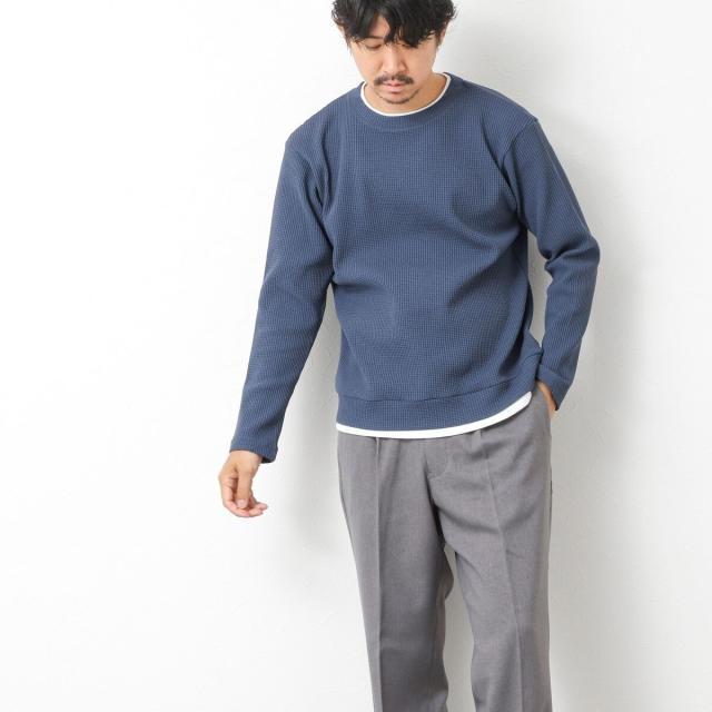 ノーリーズ グッドマン（NOLLEY’S goodman）/【IRM】《吸水速乾/UVカット》ワッフルダブルカラー LS Tee 25AW