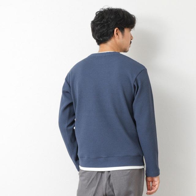 ノーリーズ グッドマン（NOLLEY’S goodman）/【IRM】《吸水速乾/UVカット》ワッフルダブルカラー LS Tee 25AW