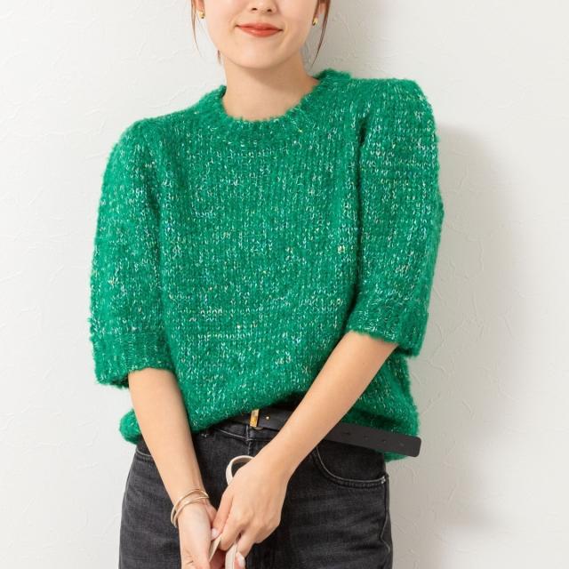 ノーリーズ（NOLLEY’S）/モヘアスパンコール半袖ニット