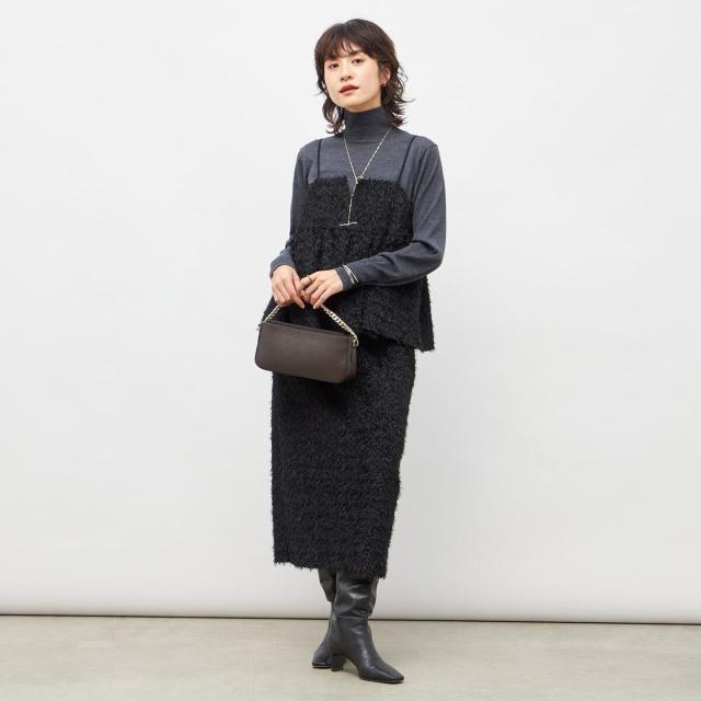 ノーリーズソフィー（NOLLEY’S sophi）/《セットアップ対応》ウォッシャブルフェザーチュールタイトスカート