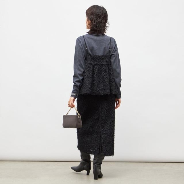 ノーリーズソフィー（NOLLEY’S sophi）/《セットアップ対応》ウォッシャブルフェザーチュールタイトスカート