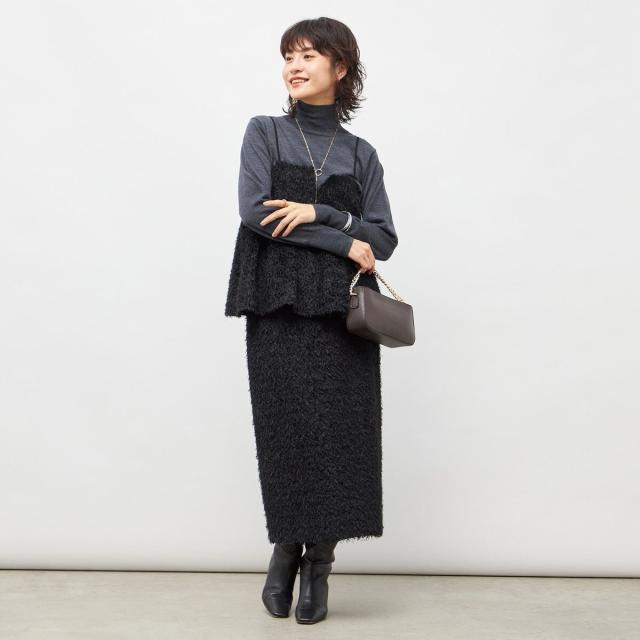 ノーリーズソフィー（NOLLEY’S sophi）/《セットアップ対応》ウォッシャブルフェザーチュールタイトスカート