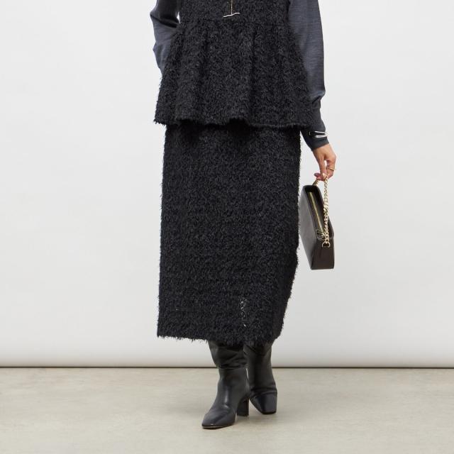 ノーリーズソフィー（NOLLEY’S sophi）/《セットアップ対応》ウォッシャブルフェザーチュールタイトスカート