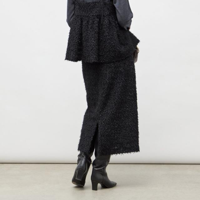 ノーリーズソフィー（NOLLEY’S sophi）/《セットアップ対応》ウォッシャブルフェザーチュールタイトスカート