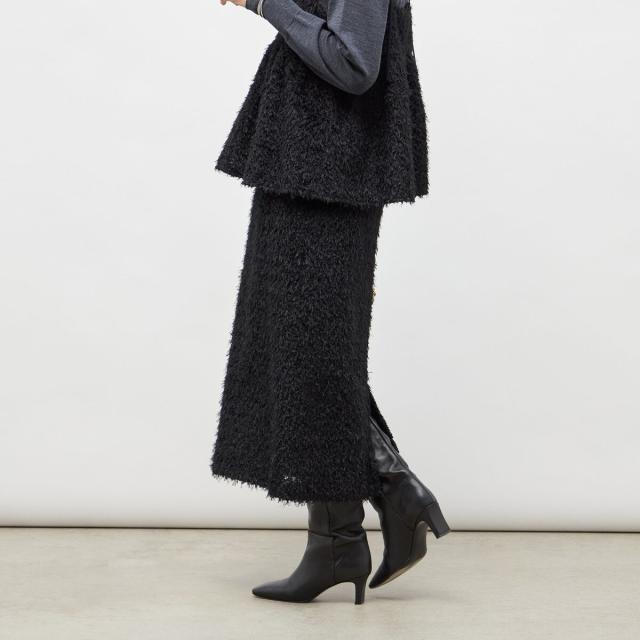 ノーリーズソフィー（NOLLEY’S sophi）/《セットアップ対応》ウォッシャブルフェザーチュールタイトスカート