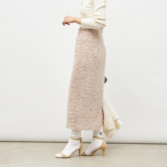 ノーリーズソフィー（NOLLEY’S sophi）/《セットアップ対応》ウォッシャブルフェザーチュールタイトスカート