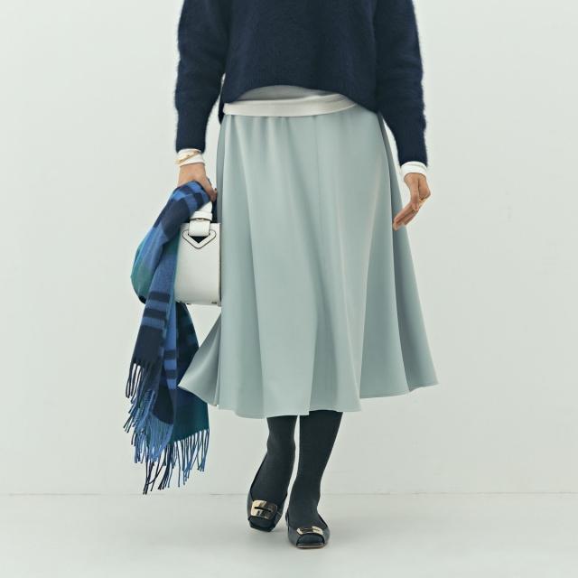 ノーリーズ（NOLLEY'S）/ウォッシャブル2WAYストレッチフレアスカート