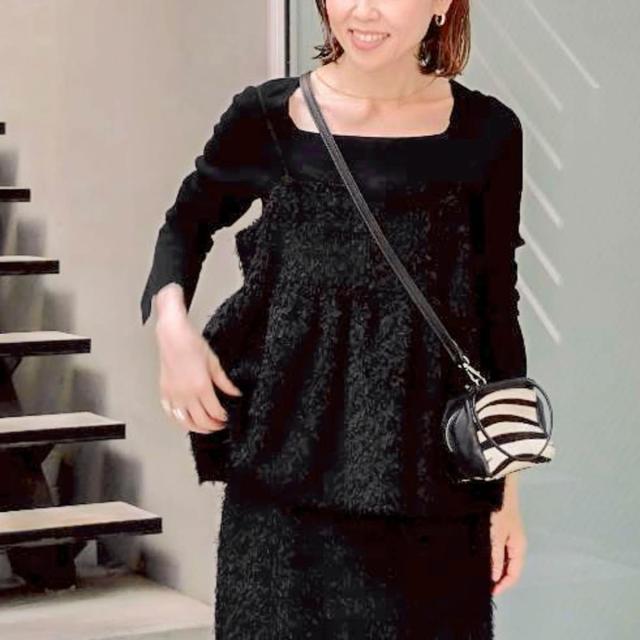 ノーリーズソフィー（NOLLEY’S sophi）/《セットアップ対応》ウォッシャブルフェザーチュールキャミブラウス