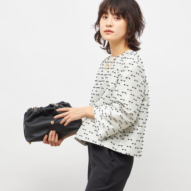 ノーリーズ（NOLLEY’S）/《セットアップ対応》ウォッシャブルリボンジャガード2WAYブラウス