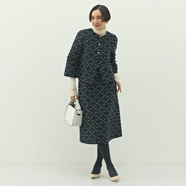 ノーリーズ（NOLLEY’S）/《セットアップ対応》ウォッシャブルリボンジャガード2WAYブラウス