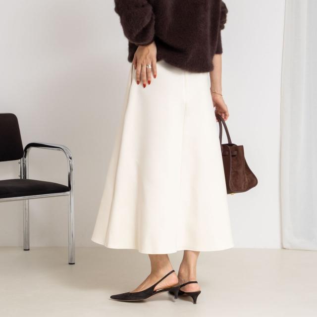 ノーリーズソフィー（NOLLEY’S sophi）/《セットアップ対応》ウォッシャブルダンボールフレアスカート