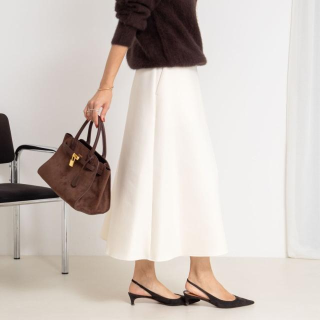 ノーリーズソフィー（NOLLEY’S sophi）/《セットアップ対応》ウォッシャブルダンボールフレアスカート