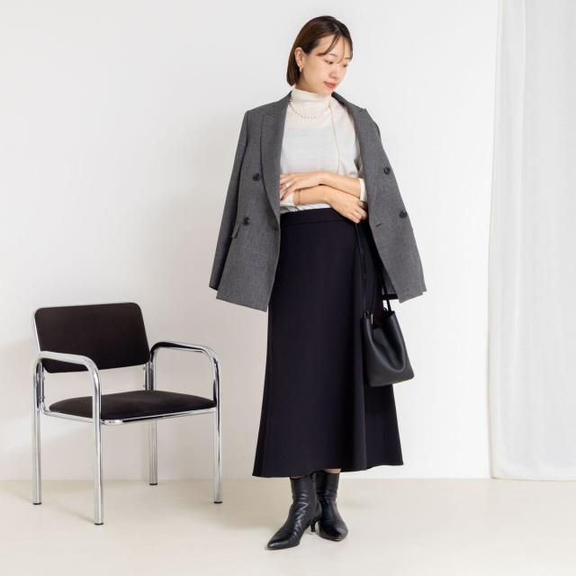 ノーリーズソフィー（NOLLEY’S sophi）/《セットアップ対応》ウォッシャブルダンボールフレアスカート