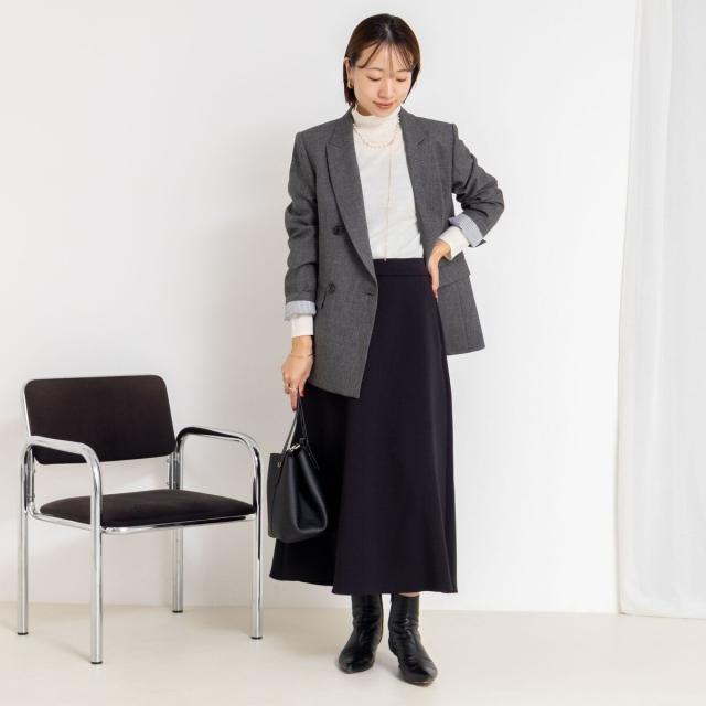 ノーリーズソフィー（NOLLEY’S sophi）/《セットアップ対応》ウォッシャブルダンボールフレアスカート