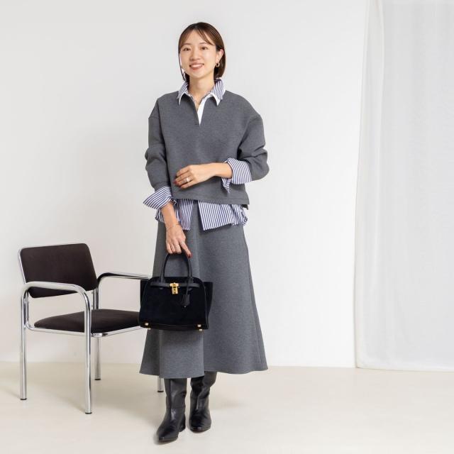 ノーリーズソフィー（NOLLEY’S sophi）/《セットアップ対応》ウォッシャブルダンボールフレアスカート