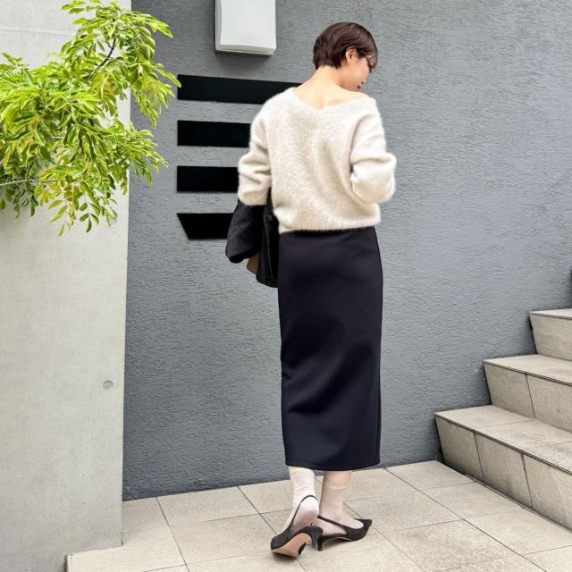 ノーリーズソフィー（NOLLEY’S sophi）/《セットアップ対応》ウォッシャブルダンボール2WAYタイトスカート