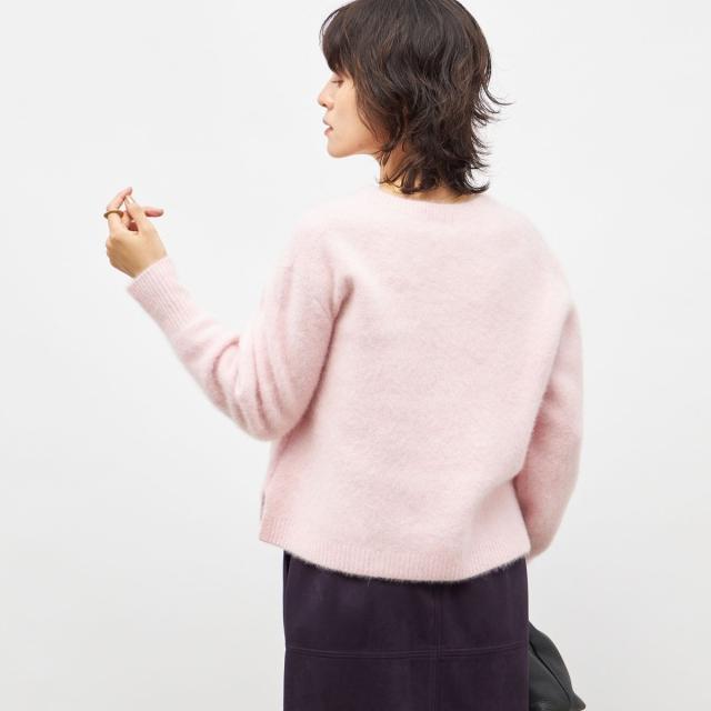 ノーリーズ（NOLLEY’S）/《手洗い可能》ヘアリーストレッチVネックプルオーバーニット