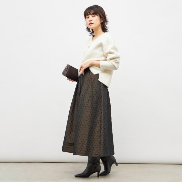 ノーリーズ（NOLLEY’S）/《手洗い可能》ヘアリーストレッチVネックプルオーバーニット