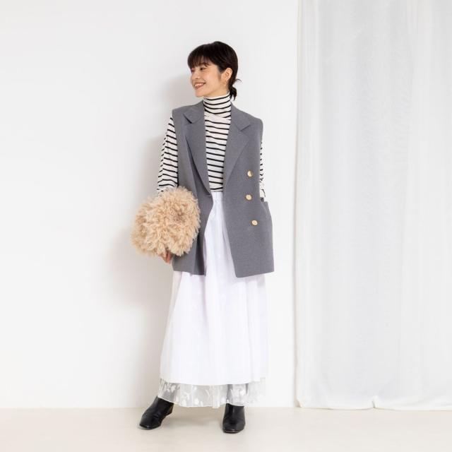 ノーリーズ（NOLLEY’S）/《手洗い可能》ミラノリブニットベスト