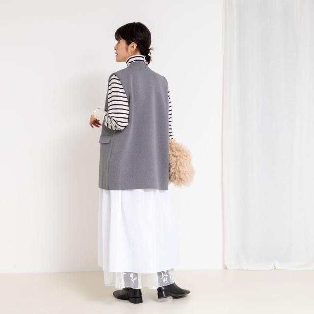 ノーリーズ（NOLLEY’S）/《手洗い可能》ミラノリブニットベスト