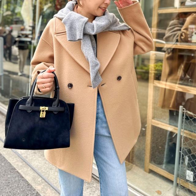 ノーリーズ（NOLLEY’S）/【一部WEB限定アイテム】SP140リバーコート起毛メルトン仕上げ