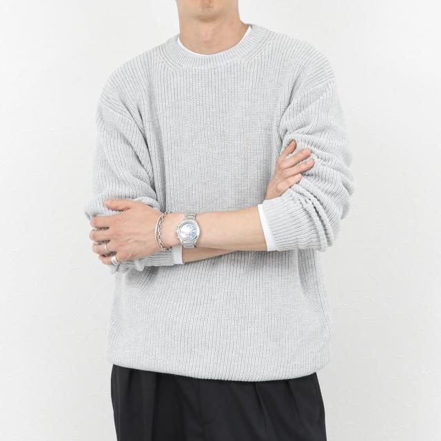 ノーリーズ グッドマン（NOLLEY’S goodman）/《2点セット》ウォッシャブル/抗菌加工 片畦7Gプルオーバー(ロンT付) 25AW