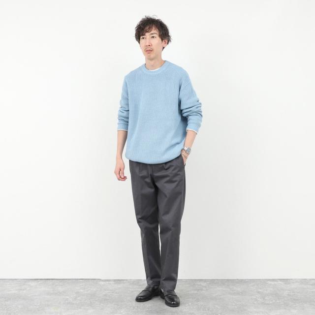 ノーリーズ グッドマン（NOLLEY’S goodman）/《2点セット》ウォッシャブル/抗菌加工 片畦7Gプルオーバー(ロンT付) 25AW