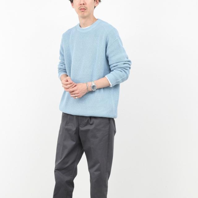 ノーリーズ グッドマン（NOLLEY’S goodman）/《2点セット》ウォッシャブル/抗菌加工 片畦7Gプルオーバー(ロンT付) 25AW