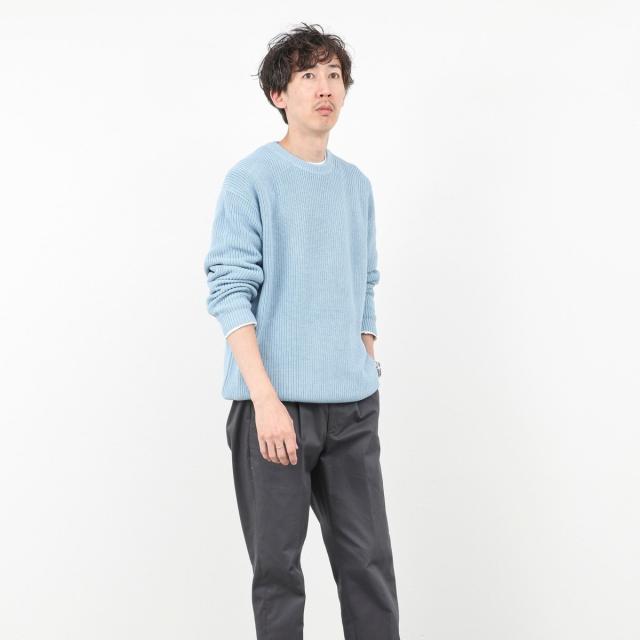 ノーリーズ グッドマン（NOLLEY’S goodman）/《2点セット》ウォッシャブル/抗菌加工 片畦7Gプルオーバー(ロンT付) 25AW