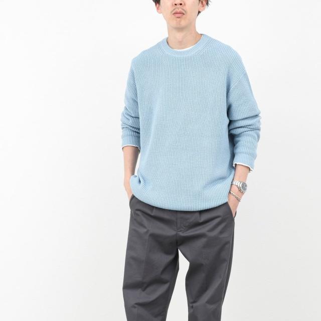 ノーリーズ グッドマン（NOLLEY’S goodman）/《2点セット》ウォッシャブル/抗菌加工 片畦7Gプルオーバー(ロンT付) 25AW