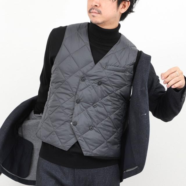 ノーリーズ グッドマン（NOLLEY’S goodman）/【TAION/タイオン】W−BREASTED SNAP BUTTON DOWN GILET 25AW