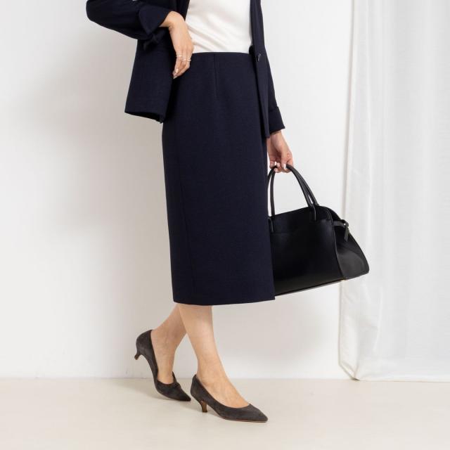 ノーリーズソフィー（NOLLEY’S sophi）/《セットアップ対応》ウォッシャブルウール調タイトスカート