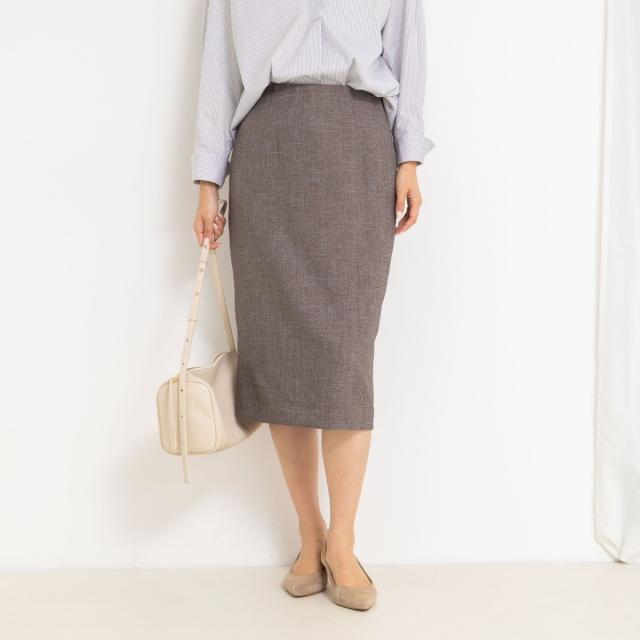 ノーリーズソフィー（NOLLEY’S sophi）/《セットアップ対応》ウォッシャブルウール調タイトスカート