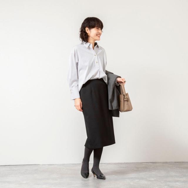 ノーリーズソフィー（NOLLEY’S sophi）/《セットアップ対応》ウォッシャブルウール調タイトスカート